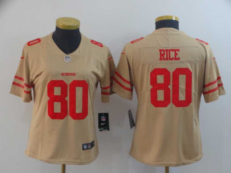 Women Nike 49ers 80 Jerry Rice Cream Inverted Legend Limited Jersey,We sell and wholesale Women Nike 49ers 80 Jerry Rice Cream Inverted Legend Limited Jersey on line form chian!